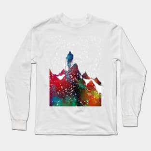 Mountaineer sport art #sport Long Sleeve T-Shirt